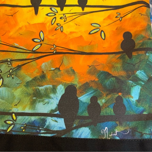 Janine King Designs “Birds of a Feather” Tote Bag, NWT, MADART Design Print - Picture 3 of 10
